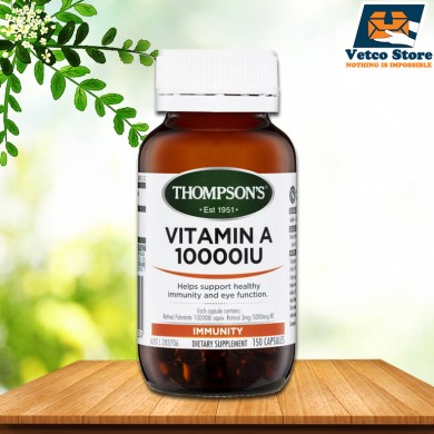 Viên uống bổ sung Vitamin A 1000IU Thompson 150 viên